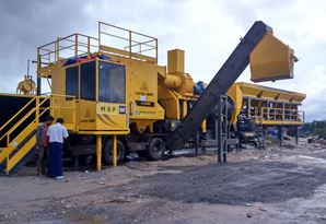 Mobile Asphalt Plant LX 6000 at the job site